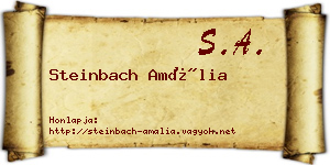 Steinbach Amália névjegykártya