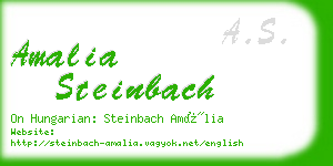 amalia steinbach business card